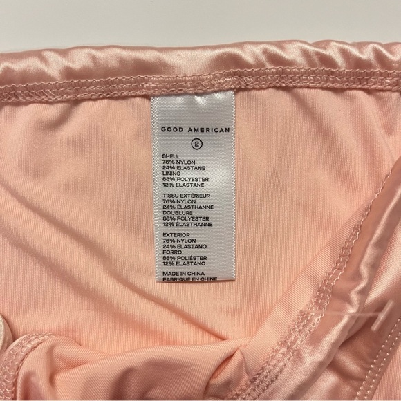 2/$30 Good American Tiny Ties Bikini Bottom – Light Pink – Size 2 Medium - Picture 6 of 10
